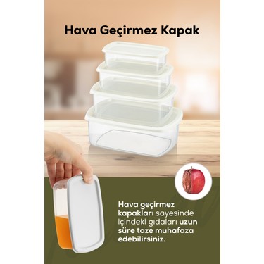 Vienev 16LI Hava Geçirmez Saklama Kabı Seti Gri Fiyatı