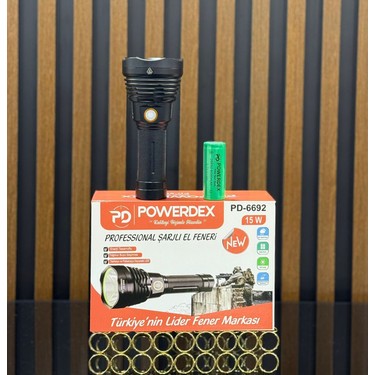 Powerdex PD-6692 15 Watt 1000 Lümen Profesyonel Şarjlı El Fiyatı