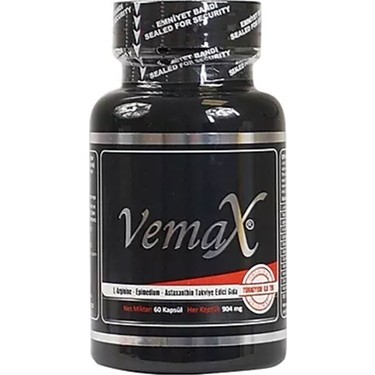Vemax 60 Kapsül Arginin İçeren Amino Asit Takviyesi Erkekler Fiyatı