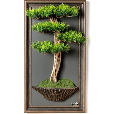 Bonsai Tablaeu - 1 - Mdf Plaka Üzerinde Çerçeveli 3 Boyutlu Fiyatı