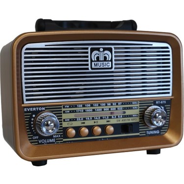 Everton RT-875 Bluetooth Fm-Usb-Tf-Aux Şarjlı Nostaljik Fiyatı