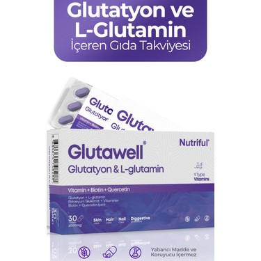 Nutriful Glutawell 30 Tablet Glutatyon Ve L-Glutamin İçeren Fiyatı