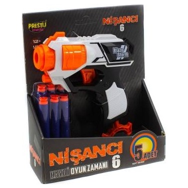 Blaze Storm Nişancı Sünger Atan Tabanca Mini 5 Adet Mermi Fiyatı