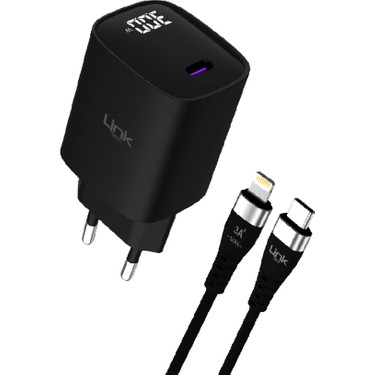 Linktech G848 Premium 30W Qc4.0 Gan Lightning Kablolu Şarj Fiyatı