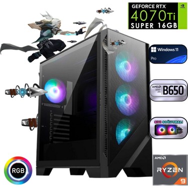 Güneysu Ryzen 9 9900X 32GB Ddr5 1tb SSD Rtx 4070 Ti Super Fiyatı