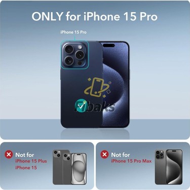 Fibaks Apple iPhone 15 Pro Kılıf Kamera Lens Korumalı Fiyatı