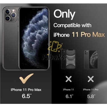 Fibaks Apple iPhone 11 Pro Max Kılıf Kamera Lens Korumalı Fiyatı