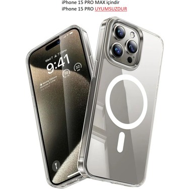 Fibaks Apple iPhone 15 Pro Max Kılıf Magsafe Wireless Fiyatı