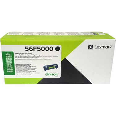 Lexmark MX321 - 56F5000 Toner 6000 Sayfa MS321 Fiyatı