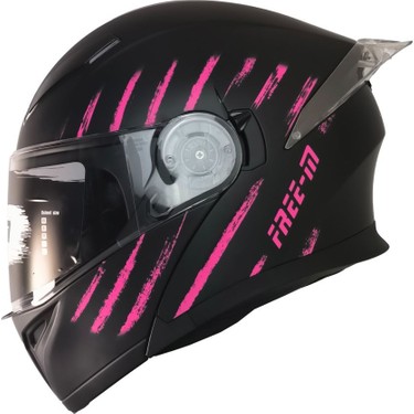 Freedom☮️ Free-M -965 Çene Açılır Kask (Pınk Zebra) Fiyatı
