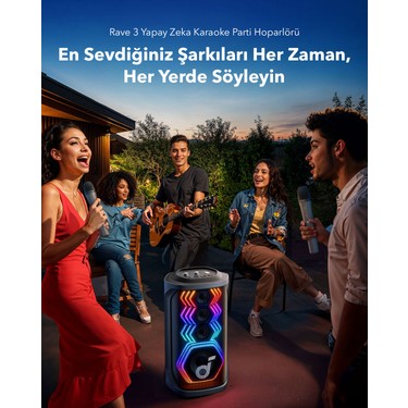 Anker Soundcore Rave 3 AI Karaoke Bluetooth Hoparlör - 160 W Fiyatı