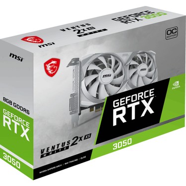 Msı VGA Geforce Rtx 3050 Ventus 2x Xs Whıte 8g Oc RTX3050 Fiyatı