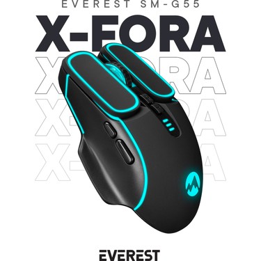 Everest SM-G55 X-FORA Led Işıklı Gökkuşağı Aydınlatmalı 7200 Fiyatı