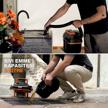 Worx WX031.9 20VOLT 200W/16KPA Li-Ion Kömürsüz Flexi Esnek Fiyatı