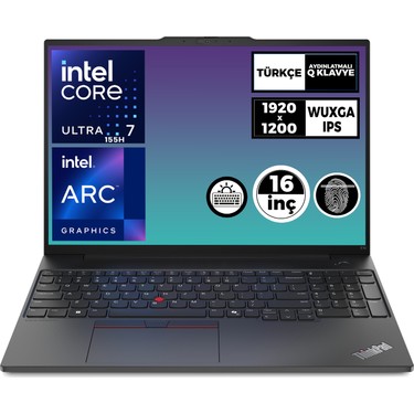 Lenovo Thinkpad E16 Gen 2 Ultra 7 155H 32GB 1tb SSD Freedos Fiyatı Lenovo Thinkpad E16 Gen 2 Ultra 7 155H 32GB 1tb SSD Freedos Fiyatı