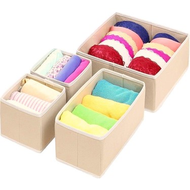 Tekno Trust 4'lü Jüt Kutu Seti Dolap Içi ve Çekmece Içi Fiyatı