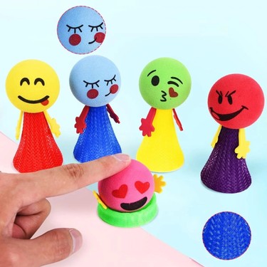 HYD 6 Adet Zıplayan Emoji Küçük Adam Sıçrayan Zıp Zıp Fiyatı