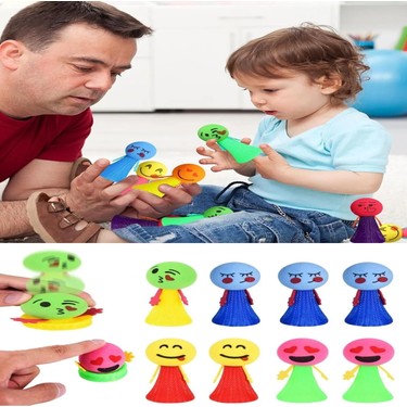 HYD 12 Adet Zıplayan Emoji Küçük Adam Sıçrayan Zıp Zıp Fiyatı