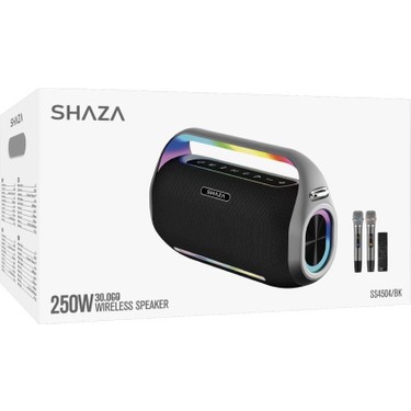 Shaza 250W Ses Çıkışı Mikrofonlu Taşınabilir Bluetooth Fiyatı