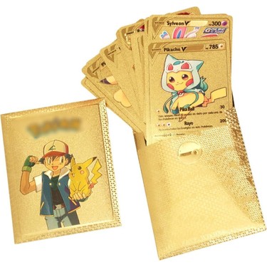 Pokemon Vmax Gold Card Tcg Dx Gx Altın Esnek Oyuncu & Fiyatı