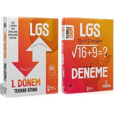 Isem 8. Sınıf Lgs 1.dönem Tekrar Kitabı + 5 Li Deneme Seti Kitabı