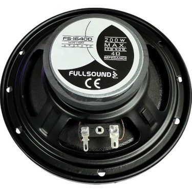Fullsound FS-1640D 200W 16CM Coaxıel Speaker Oto Hoparlör Fiyatı