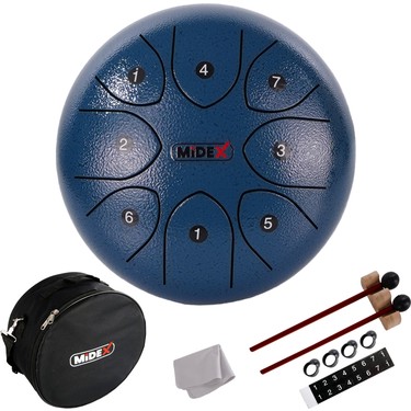 Midex TD-88BL Çelik Dil Davul Handpan 8 İnç 8 Ton Steel Fiyatı