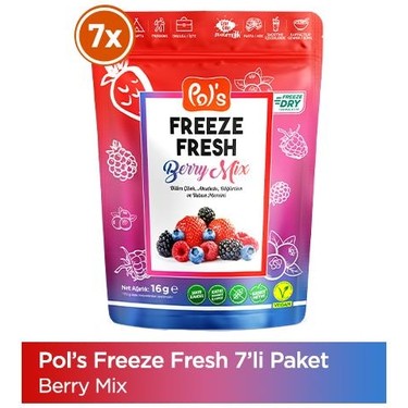Pol's Freeze Fresh Berry Mix 16 G x 7 Adet Fiyatı
