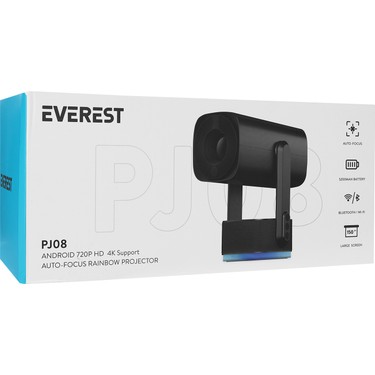 Everest PJ08 Siyah 5200MAH Otomatik Odaklama 720P Hd 4K Fiyatı