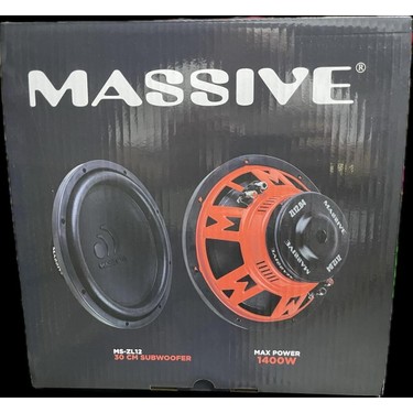 MS-ZL12 30 cm Subwoofer Bas 1400 Watt Maximum Power 500 Watt Fiyatı