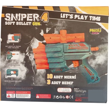 Prestij Oyuncak Sniper 4 Girişli Hedefli Dürbünlü Sünger Fiyatı