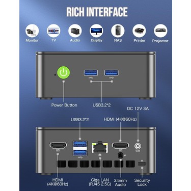 G3 PLUS Intel N150 İşlemci, 16GB RAM, 512GB NVMe SSD, Fiyatı
