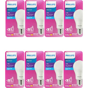 Philips 13W (100W) 6500K (Beyaz Işık) E27 Duylu LED Ampul (8 Fiyatı