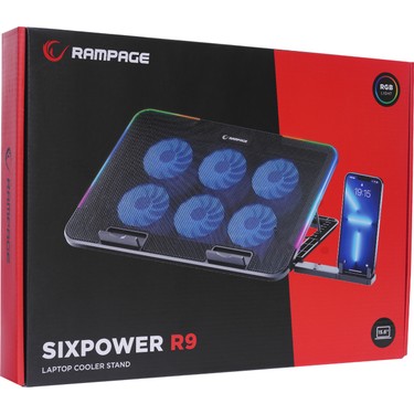 Rampage Sıxpower R9 6 Fan Rgb Işıklı Telefon Tutuculu Fiyatı