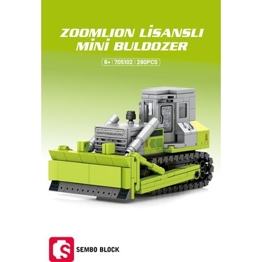 Sembo Block Zoomlion Lisanslı Mini Buldozer 280 Parça Yapı Fiyatı