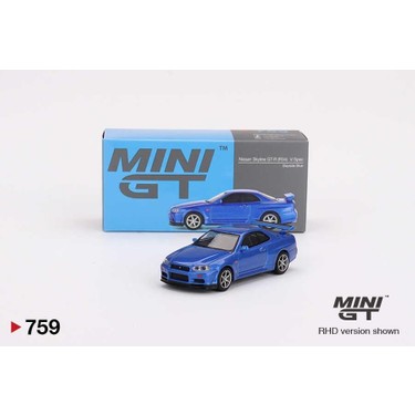 Mini Gt 1/64 Nissan Skyline Gt-R (R34) V-Spec Bayside Blue Fiyatı