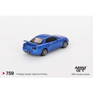 Mini Gt 1/64 Nissan Skyline Gt-R (R34) V-Spec Bayside Blue Fiyatı