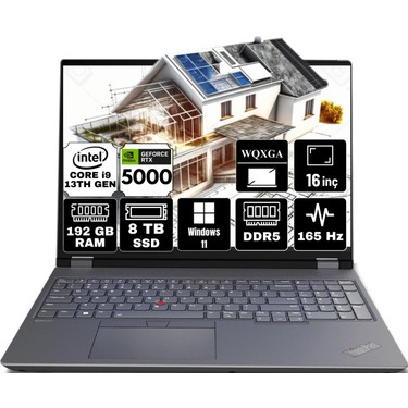 Lenovo Thinkpad P16 Gen 2 Intel Core I9 13980HX 192GB 8tb Fiyatı