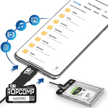 スマホアクセサリー HDD 2.5 Sata HDD Kutusu Telefon Yedekleme Type C Otg USB Şeffaf Fiyatı