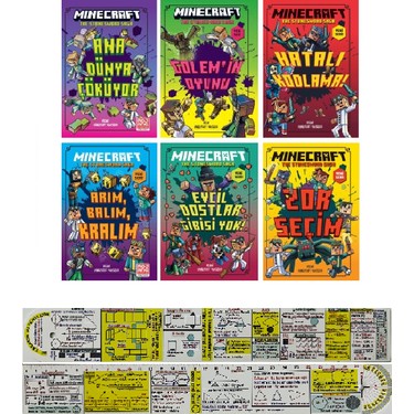 Minecraft Stonesword Saga / 6 Kitap Set (Matematik Öğreten Kitabı