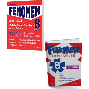 Fenomen Yayıncılık (Sınıf: 8) 2025 Lgs Çıkmış ve İkiz Kitabı