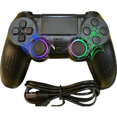 Ps4 Rgb Spiderman Işıklı Gamepad Ağ Örümcek Desenli Joystıck Fiyatı