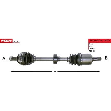 Mga 70728 Aks Komple Sağ Abs'li Honda Civic 96-00 1.5 Fiyatı