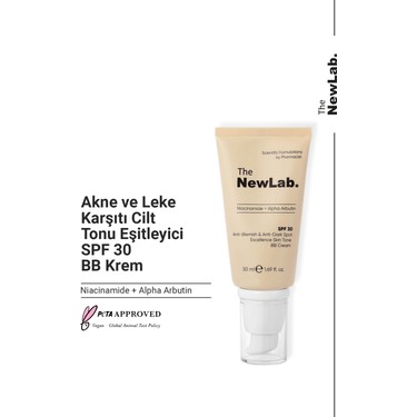 The NewLab. Akne ve Leke Karşıtı Cilt Tonu Eşitleyici SPF 30 Fiyatı