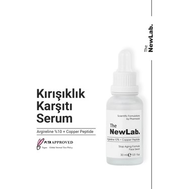 The NewLab. Kırışıklık Karşıtı 10% Argireline Serum + Copper Fiyatı