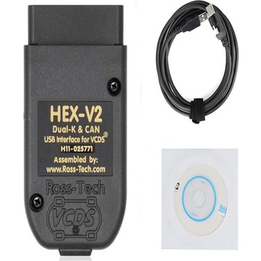 HEX+CAN VCDS用インターフェース Hex V2 Vag Vcds 22.9 Arıza Tespit Kodlama Gizli Adaptasyon Fiyatı
