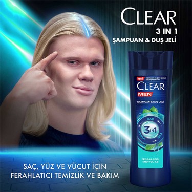 Clear Men 3 in 1 Şampuan & Duş Jeli Ferahlatıcı Mentol Fiyatı