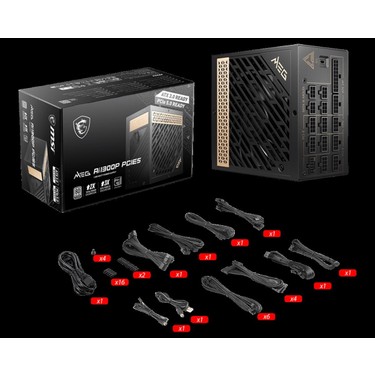 MSI MEG AI1300P PCIE5 1300W 80+ PLATINUM PSU Fiyatı