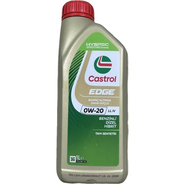 Castrol Edge Ll Iv 0W-20 Viskozite Motor Yağı 1 Litre ACEA Fiyatı