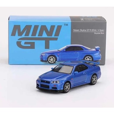 Mini GT Nissan Skyline GT-R (R34) V-Spec Metal Diecast Model Fiyatı
